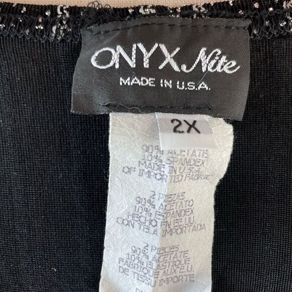 Onyx Nite Formal Tank Top Size 2X EUC - Picture 7 of 7